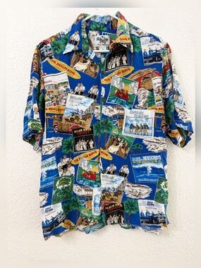 The Beach Boys X Reyn Spooner Hawaiian Vacation Tropical Button Up Shirt - M
